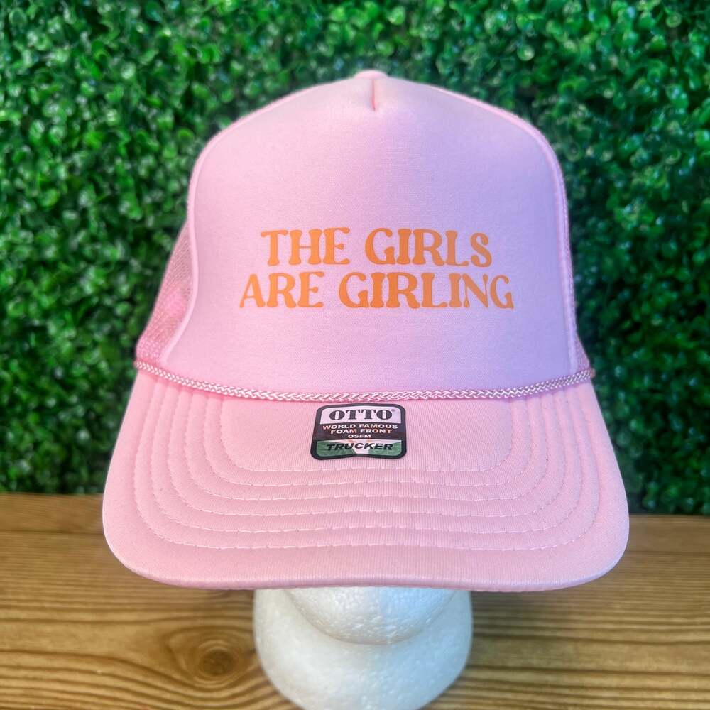 NWT The Girls Are Girling Pink Foam Trucker OS Snapback Hat Party Ladies Night
